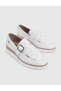 Kosma Genuine Leather Women's White Sports Shoes - 5