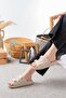 Mulex Two Velcro, Women's Stylish, Daily Black Slippers - 2