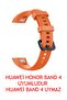 Honor Band 4 Cord, Silicone Sport Band Orange