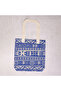 Wolo Blue Patterned Canvas Shoulder Bag - Eco Friendly - 3