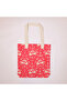 Wolo Red Bird Patterned Eco-Friendly Canvas Shoulder Bag - 3