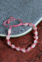 Certified Pink Quartz & Hematite Natural Stone Macrame Bracelet - 3