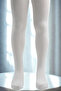 Girl's Cotton Pantyhose White - 2