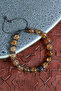 Certified Citrine & Hematite & Zircon Apparatus Natural Stone Macrame Bracelet - 3
