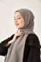 Women's Hijab Silky Cotton Jacquard Stripe Pattern Shawl*smoked