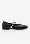 Women's Pearl-Strapped Ballerinas Vesma Black - 3