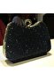 Stone Finger Interlocking Evening Dress Women's Handbag - 5