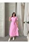 Belted, beaded design, maxi-length wrap dress, comfortable and stylish for everyday wear. - 3