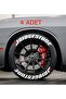 Bridgestone Tire Lettering 4 Pieces Car Motorcycle Tire Sticker Emblem Label Bombtire® - 4