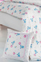 Baby 4-Piece Sleeping Set 100% Cotton 100X135Cm Pink Flying Balloon Duvet Cover Set 70X140 Elastic Carriage - 3