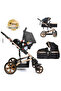 Teknum 3In1 Pram Stroller  + Car Seat-Black - 3