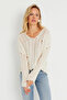 Women's Shaped Knit Blouse Stone YZ618 - 6