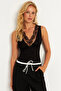 Women's Black Lace Detailed Blouse Ey2842 - 7