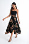 Women's Black-Powder Asymmetrical Skirt LV81 - 2
