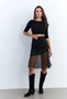 Women's Black Tulle Detailed Skirt Ey2956 - 4