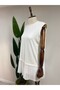 Pleated Crew Neck Sleeveless Undershirt-Tunic - 5