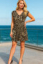 Elegant V-Neck Short Sleeve Mini Dress for Women – Stylish and Modern Design - 3