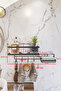 Adhesive Bathroom Shelf and Soap Dish Set with Hooks - Hanging Bathroom Organizer - 5