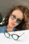 LAUREN SPECIAL DESIGN SUN GLASSES TURQUOISE OVAL POPULAR UNISEX