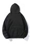 Eh Xrfdu Sweatshirt - Black Printed Oversize Hoodie - 2