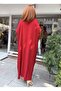 Italian Bat Sleeve Long Dress Burgundy - 3
