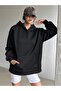 Fortune Stars Sweatshirt - Black Printed Oversize Thick Winter Hoodie - 3