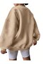 Los Angeles 1997 Sweatshirt - Beige Printed Oversize Winter Thick Cycling Yala - 3