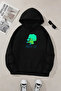 Unisex Black Hooded Sweatshirt – Broco Lee Printed, Thick Fabric with Hood