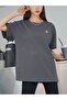 Airplane Logo T-Shirt - Smoke Printed Oversize Crew Neck Short Sleeve - 6