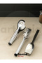 Osiris Silver Service Presentation Pasta Pasta Salad Cake Tongs Set (3 Pieces) 18/10