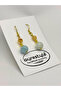 Amethyst & Aquamarine & Citrine Natural Stone 2-Piece Earring Set with Dangle - Ornate - 5 cm - Diamond Apparatus - 5
