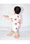 Children Baby Pajama Set Red Heart Pattern Shorts - 2