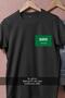 Oversize Flag of Saudi Arabia Pocket Design Unisex T-Shirt - 2