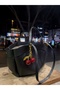 Women's Black Double Handle Strap Tote Shopper Bag with Puppy Bag Medium Size Hand and Shoulder Bag Berlin - 3