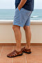 Gr0168 Genuine Soft Leather Inside and Outside Non-Slip Sole Anti-Sweat Anti-Wound Men's Sandals - 2