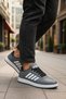 Daily Unisex Smoked Sneaker Sports Shoes Lace-Up Line Detailed Lightweight Lace-Up Serrated Sole 3438 - 3