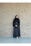Zara Satin Hijab Dress-black