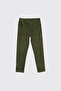 Girl's Ribbed Green Tights