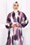 Pink Waist Belted Pleated Dress - 3