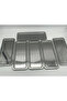 6-Piece Stainless Steel Silver Baton Tray, Tea and Coffee Presentation Tray, Decorative Serving Tray - 2