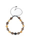Certified Smoky Quartz & Citrine Natural Stone Macrame Bracelet - 6