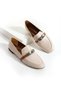 Women's Buckled Loafers Casual Shoes Loriza Beige