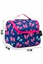 Ribbon Patterned Navy Blue Washable Heat Protected Lunch Box for Girls - 3