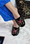Women's Home Slippers Winter Indoor Soft Comfortable Embroidered Maternity Dowry Guest Slippers - 3