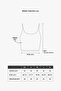 Women's White Strap Lightly Supported Covered Sports Bra Straps - 7