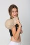 Classic Beige Colored Plain Visor Leather Baseball Cap - Simple Stylish Design Spk1104 - 9