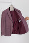 Restore Men's Burgundy Lycra Cotton Slim Fit Sports Blazer Jacket (Large Size - Battal)