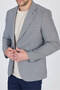 Martinelli Men's Dark Navy Blue Small Patterned Polyviscose Fabric Sports Blazer Jacket - 2