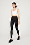 White Lightly Supported Covered Sports Bra with Back Detail - 4
