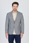 Martinelli Men's Dark Navy Blue Small Patterned Polyviscose Fabric Sports Blazer Jacket